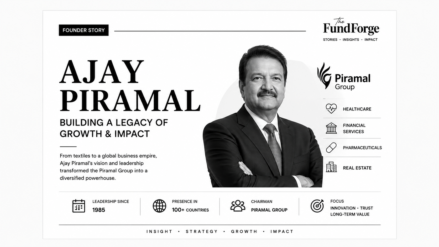 Ajay Piramal Founder Story: Building One of India's Most Respected Business Groups