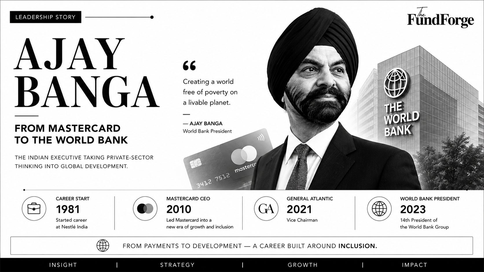 How a Mastercard CEO Became the World Bank's First Indian American President
