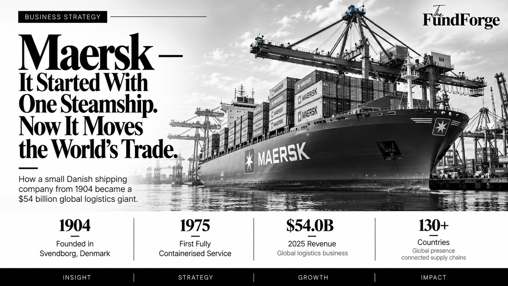 From One Steamship to the Backbone of Global Trade: The Maersk Story