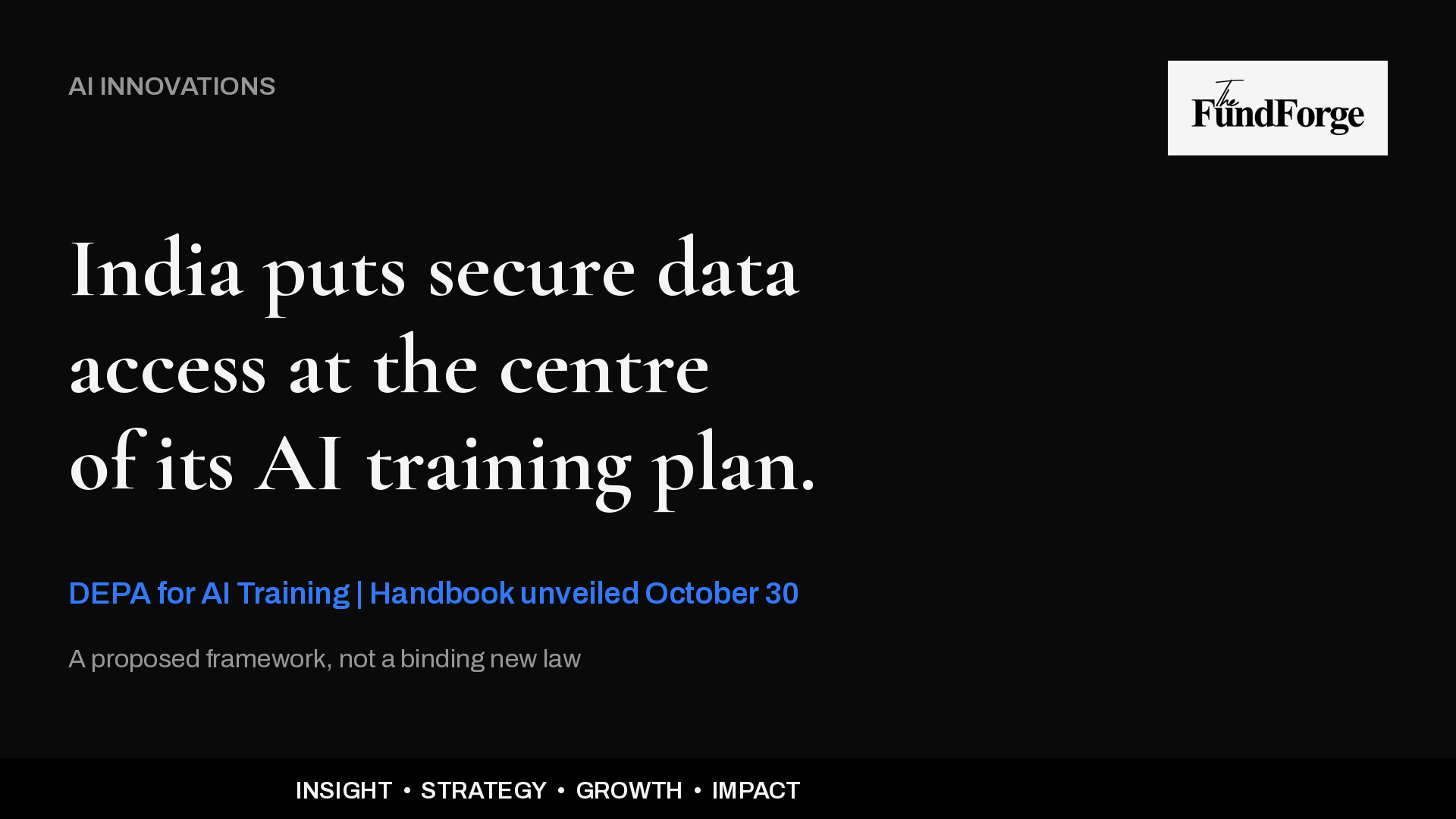 India Unveils DEPA AI Training Handbook, Putting Secure Data Access in Focus