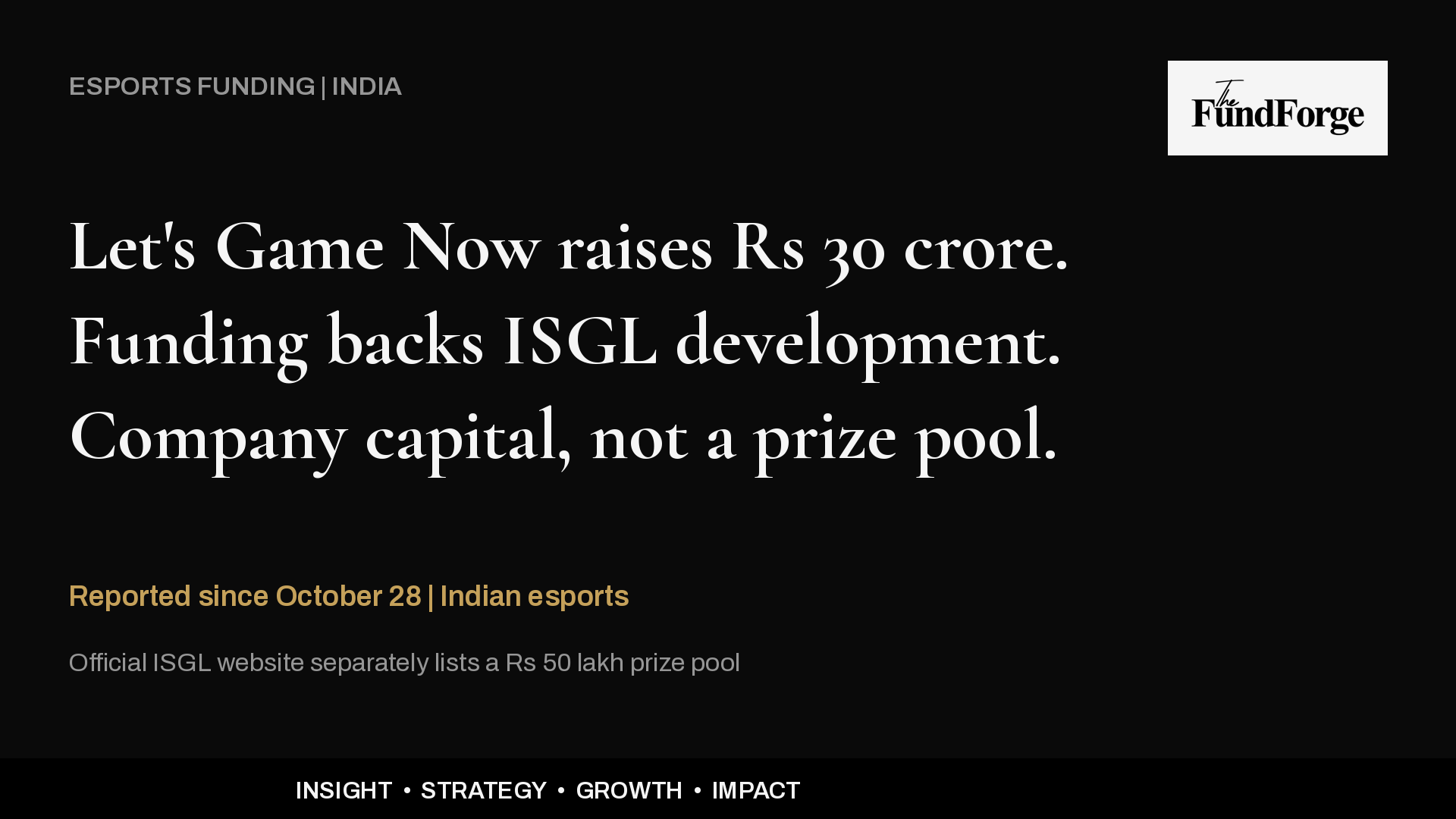 Let's Game Now Raises Rs 30 Crore to Develop Indian Super Gaming League